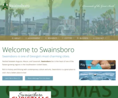 Cityofswainsboro.org(Crossroads of the Great South) Screenshot