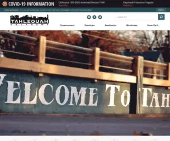 Cityoftahlequah.com(Tahlequah, OK) Screenshot