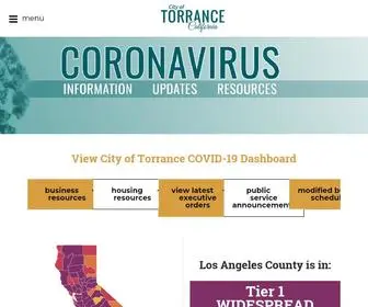 Cityoftorranceca.com(City of Torrance) Screenshot