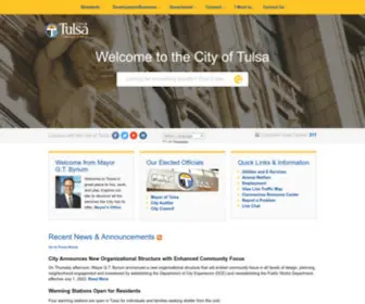 Cityoftulsa.org(City of Tulsa) Screenshot