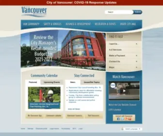 CityofVancouver.us(The City of Vancouver) Screenshot