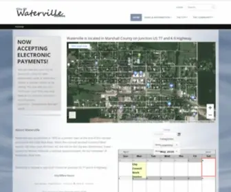 Cityofwatervilleks.org(City of Waterville) Screenshot