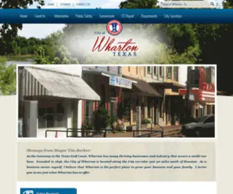 Cityofwharton.com(City of Wharton) Screenshot