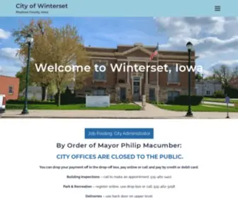 Cityofwinterset.org(City of Winterset) Screenshot