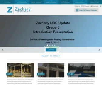 CityofZachary.org(City of Zachary) Screenshot