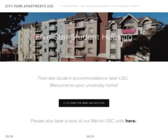 Cityparkusc.com(CITY PARK APARTMENTS USC) Screenshot