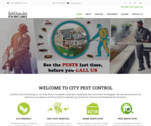 Citypestdubai.com(City Pest Control & Cleaning Co) Screenshot