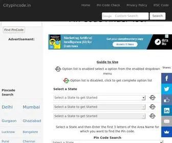 Citypincode.in(Pin Code Search List) Screenshot