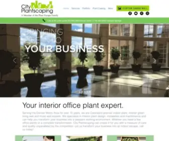 Cityplantscaping.com(Indoor Office plant service) Screenshot