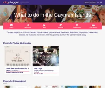 Cityplugged.com(Events and what to do in the Cayman Islands) Screenshot