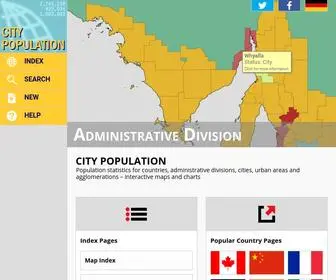 Citypopulation.info(City Population) Screenshot