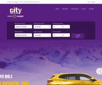 Cityrentacar.rs(City Rent a Car Beograd) Screenshot