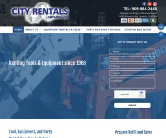 Cityrentalnetwork.com(Tool, Equipment, and Party Rentals) Screenshot