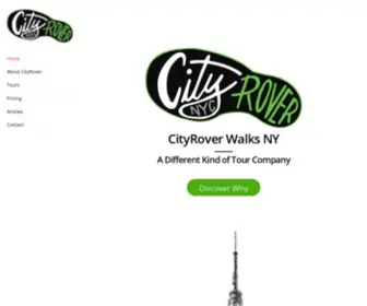 Cityroverwalks.com(Private NYC Walking Tours by CityRover Walks NY) Screenshot