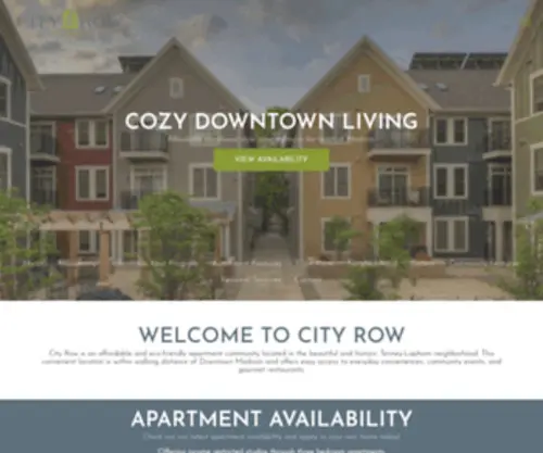 Cityrowapts.com(City Row Apartments in Madison) Screenshot