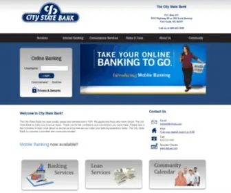 Citysb.com(City State Bank) Screenshot