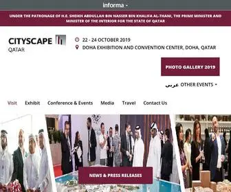 Cityscapeqatar.com(Cityscape Qatar) Screenshot