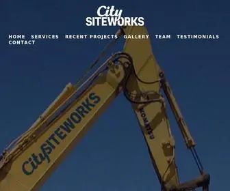 Citysiteworks.co.nz(Excavation, Drainage, Concrete Work, Kerbing, pavements, driveways) Screenshot