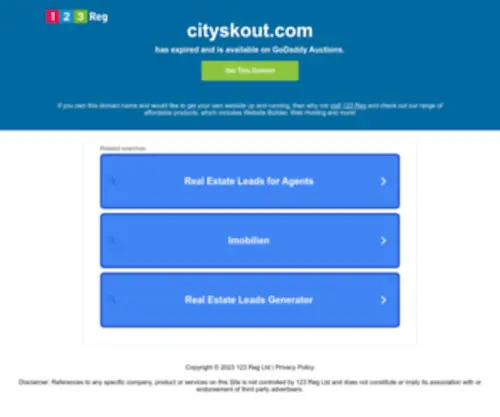 Cityskout.com(Cityskout) Screenshot