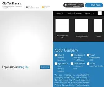 Citytagprinters.in(City Tag Printers) Screenshot