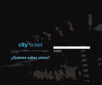 Cityticket.com.mx(Sistema de venta de boletos para eventos en México) Screenshot