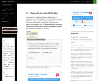 Citytocitymoving.us(Moving Costs Estimator) Screenshot