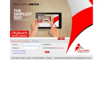 Citytouch.com.bd(Citytouch digital banking.the simplest way to handle banking with hassle) Screenshot