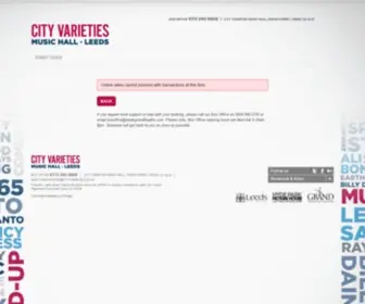 Cityvarieties.co.uk(CV Home Page What's On) Screenshot