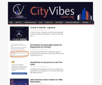 Cityvibes.com.ng(No1 Gossip Blog) Screenshot