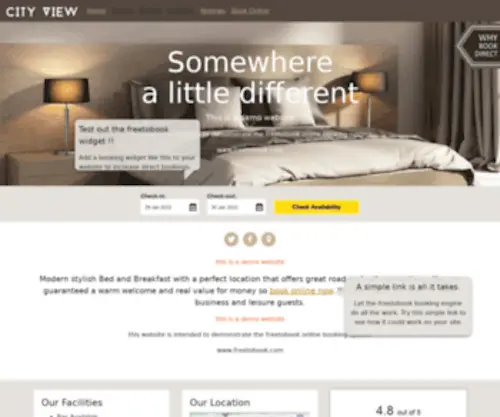 Cityviewbedandbreakfast.co.uk(City View Demo Website) Screenshot