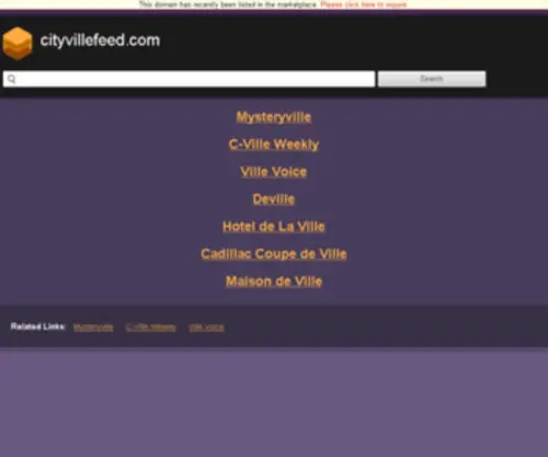 Cityvillefeed.com(City Directory) Screenshot
