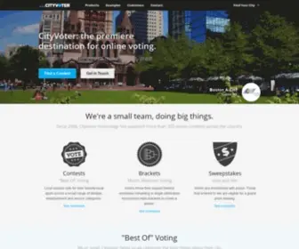 Cityvoter.com(The premiere destination for online voting) Screenshot