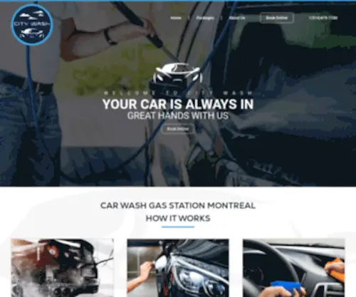Citywash.ca(Car Wash Gas Station in Montreal) Screenshot