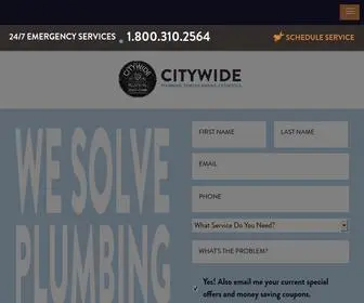 Citywideplumbers.com(Citywide Plumbing Sewer & Drain) Screenshot