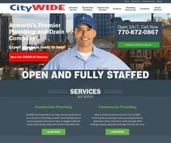 Citywideplumbing.com(CityWIDE Plumbing) Screenshot