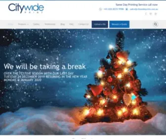 Citywideprint.com.au(Urgent, Fast Colour Digital Printing Services Sydney & Alexandria) Screenshot