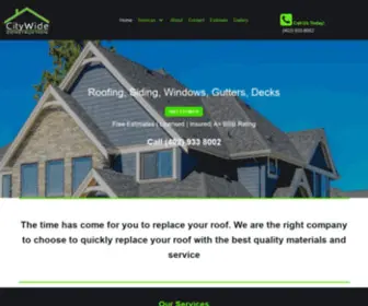 Citywideroofs.com(Your Omaha Roofing Choice) Screenshot