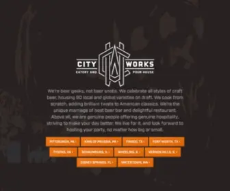 Cityworksrestaurant.com(Best Beer Bars in the US) Screenshot