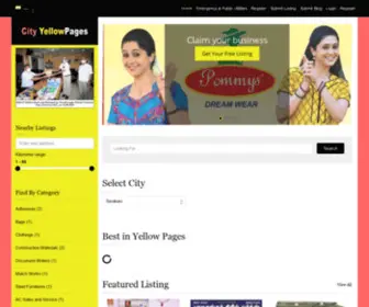 Cityyellowpages.net(Business addresses of Virudhunagar) Screenshot