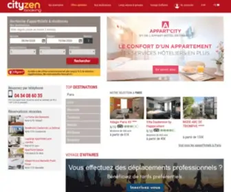 Cityzenbooking.com(Appart hotel) Screenshot