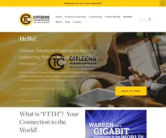 Citznet.com(Citizens Telephone Corporation) Screenshot