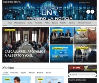Ciudaduno.com.ar(Ciudad Uno) Screenshot