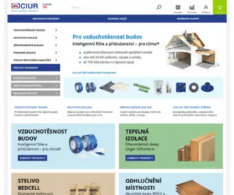Ciurshop.cz(Systémy pro tepelné a akustické izolace budov) Screenshot