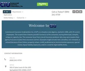 Ciusgf.com(Commercial Insurance Underwriters Inc) Screenshot