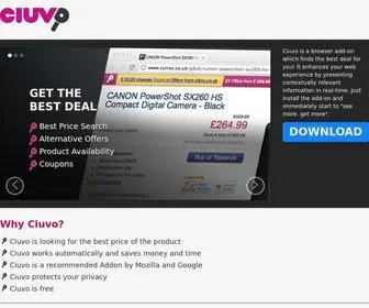 Ciuvo.com(Connecting merchants to shoppers) Screenshot