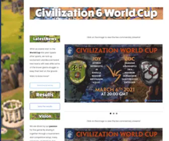 Civ6Worldcup.com(The Civilization World Cup (CWC)) Screenshot
