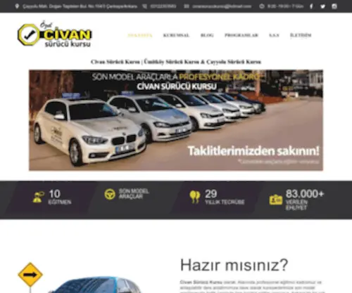 Civansurucukursu.net(Civan Sürücü Kursu) Screenshot