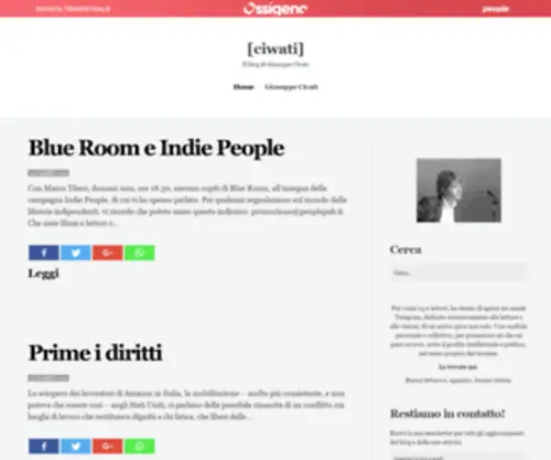 Civati.it(Il blog di Giuseppe Civati) Screenshot