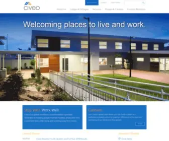 Civeo.com(Workforce Housing & Man Camps) Screenshot