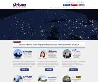 Civi.com(Blending Technology and People to Create Excellent Service l Civicom) Screenshot